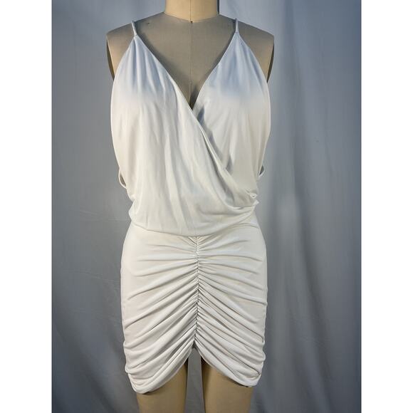 Retrofete 'Kai' White Polyester Dress Size S - Picture 2 of 5